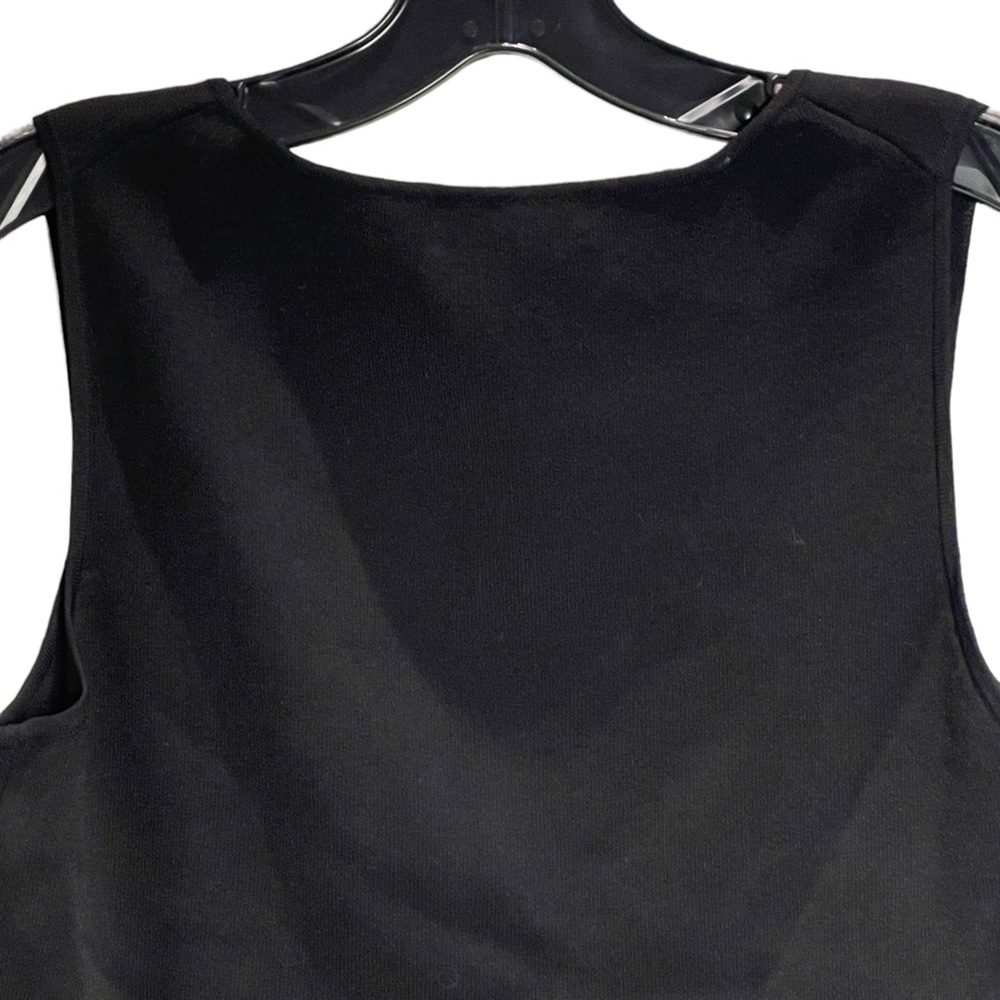 Vintage Cable & Gauge black fitted ribbed sleeveless tank top - Picture 8 of 9